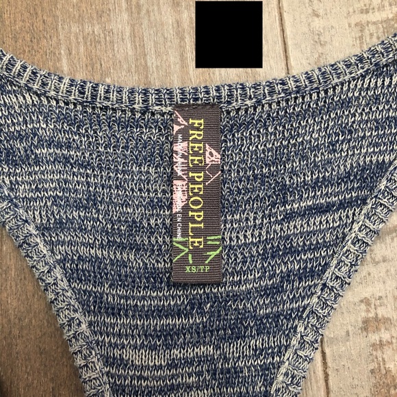Free People knit spacedye racerback w/ embroidery - Picture 4 of 6